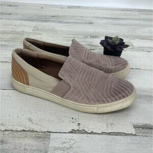 Frye Pink Leather Loafers Slip On Sneakers Size 9.5